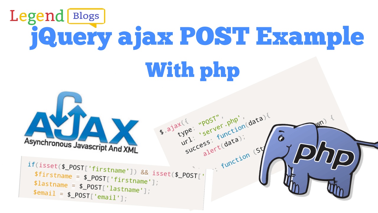jQuery ajax POST example with PHP