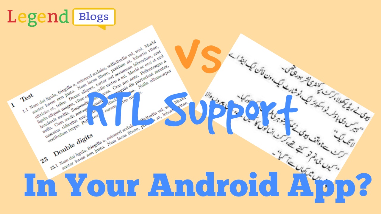 What is use of supportsRtl true in android example