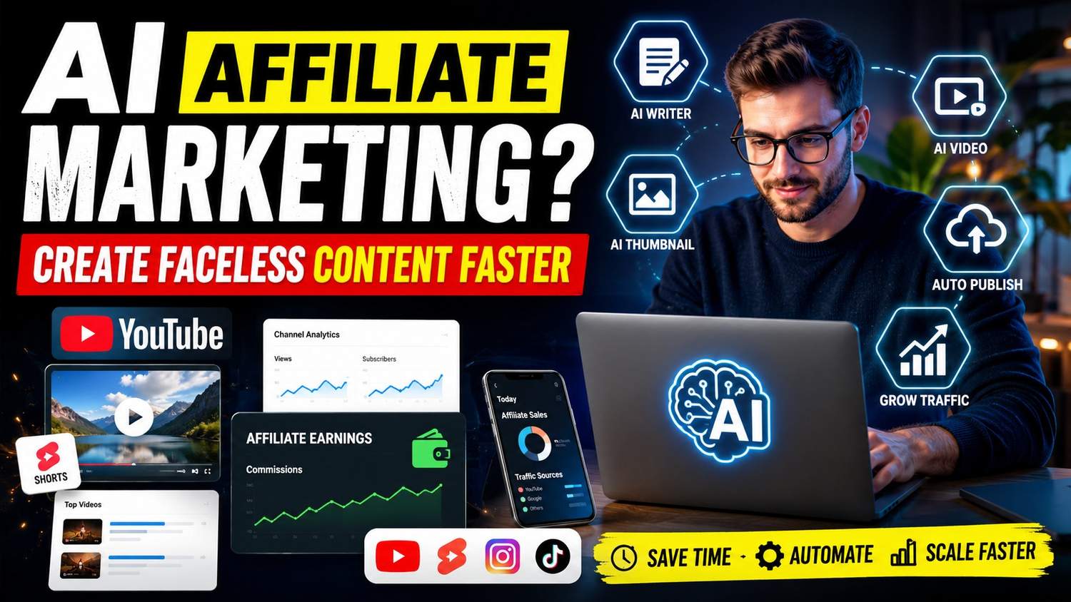 SuperAffiliatesAI : Build Faceless Affiliate Content Faster