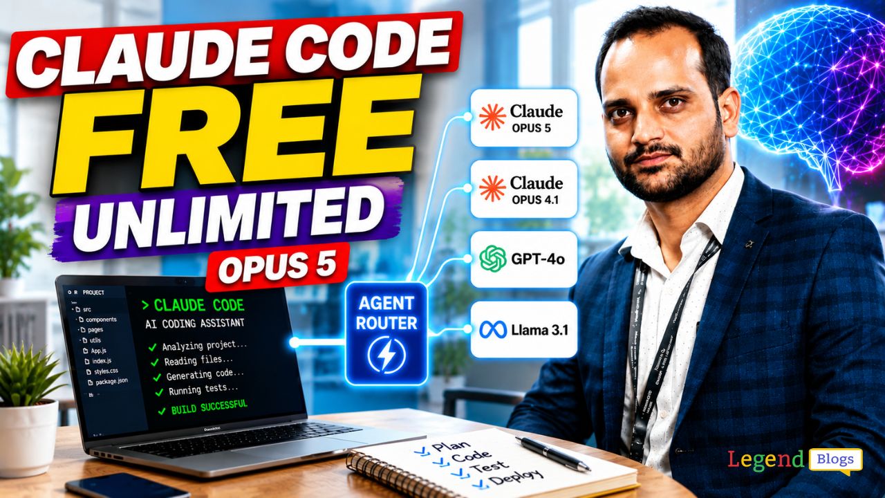 Use Claude Code Free with Opus 5 Using Agent Router