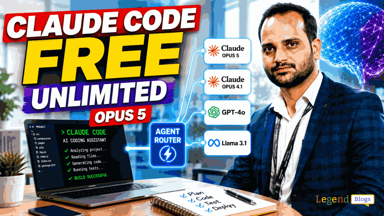 Use Claude Code Free with Opus 5 Using Agent Router